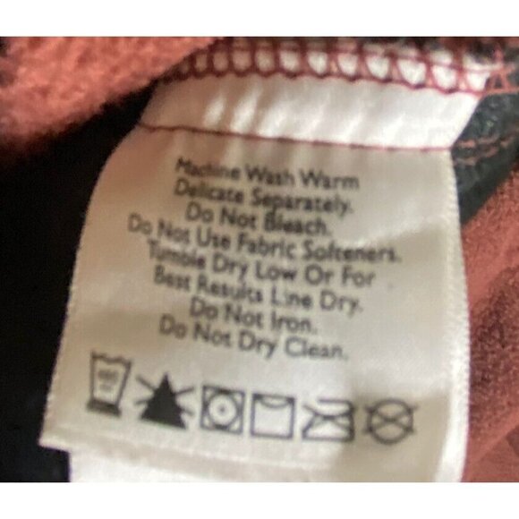 Eddie Bauer Mens Fleece Jumper Casual Burgundy Full Zip Pullover Sweatshirt M - Picture 3 of 7